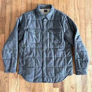Todd Snyder Italian Wool Gray Shirt Jacket in Size Medium